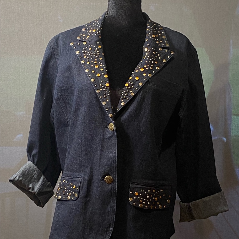 Denim sequins jacket - Picture 2 of 2